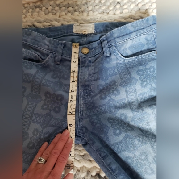 Current/Elliott The Stilletto Navy Bandana denim Jeans Sz. 27 Jeans - Picture 5 of 8